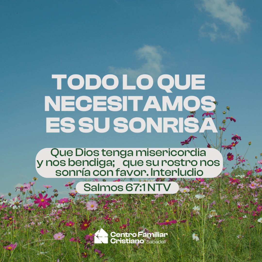 TODO LO QUE NECESITAMOS ES SU SONRISA