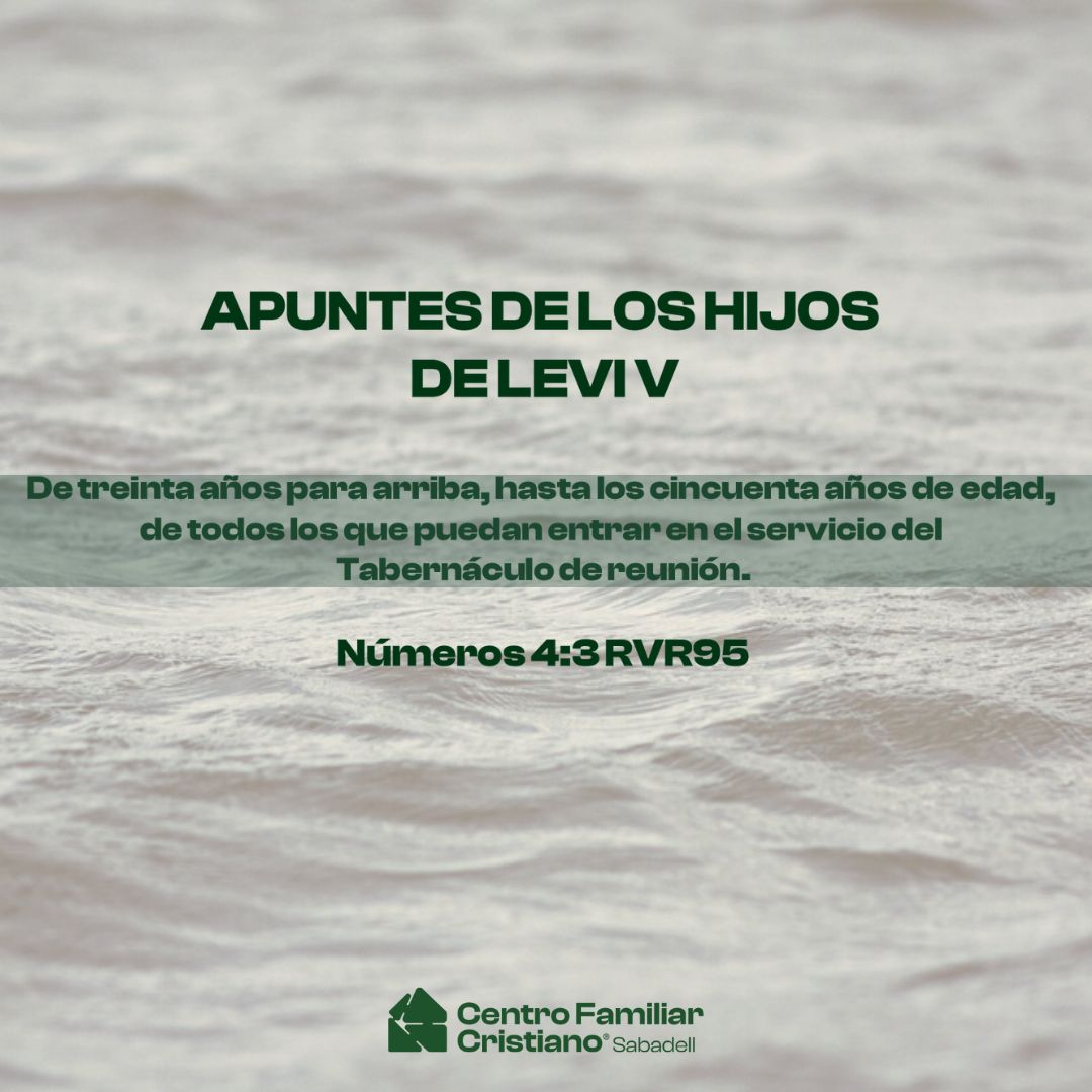 APUNTES DE LOS HIJOS DE LEVI V