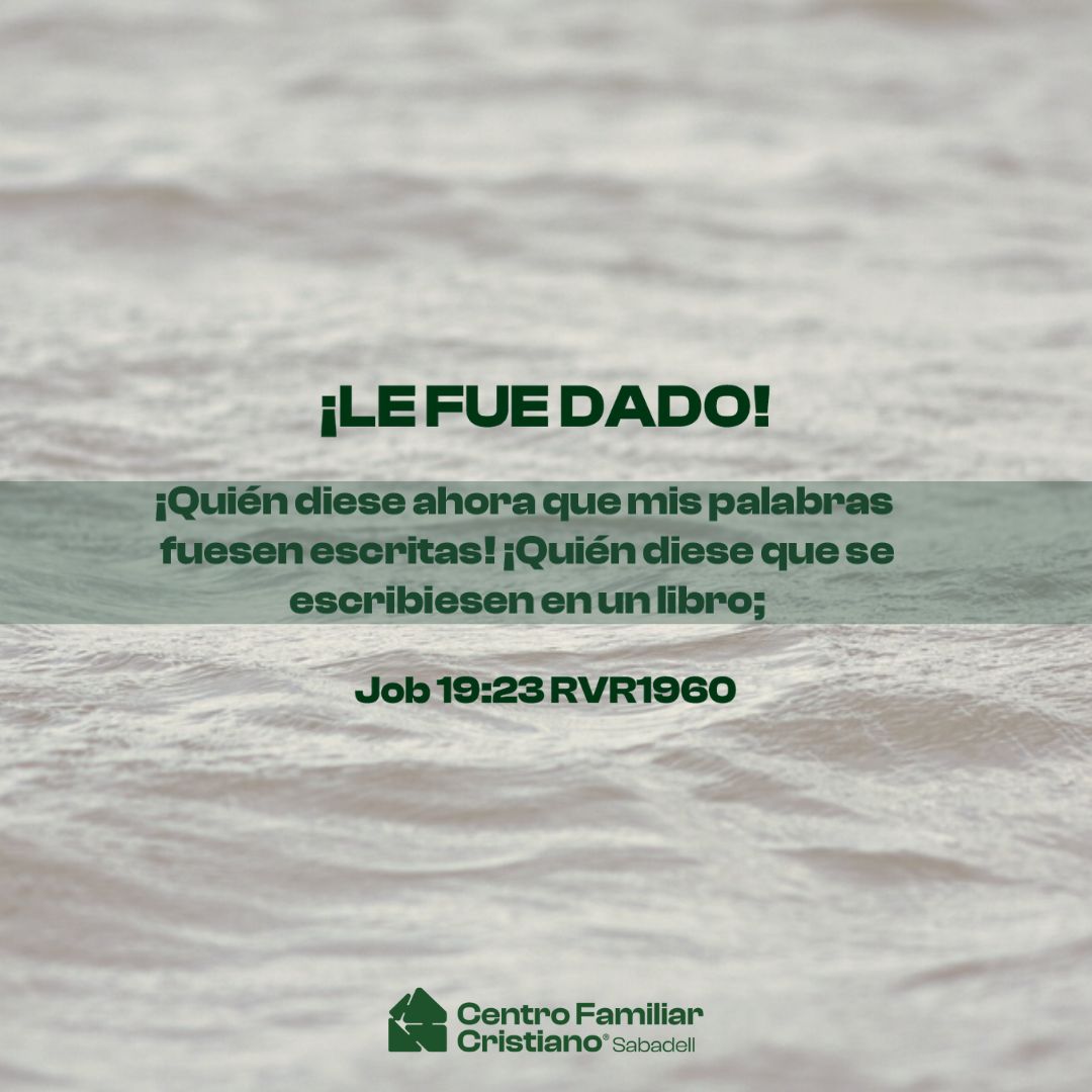 ¡LE FUE DADO!